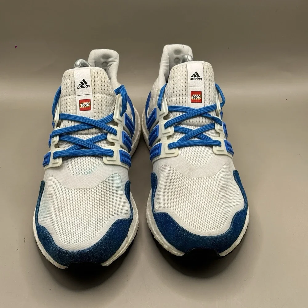 Adidas‎ Ultraboost DNA x LEGO Shock Blue White Mens Sneaker Shoe - SIZE 7